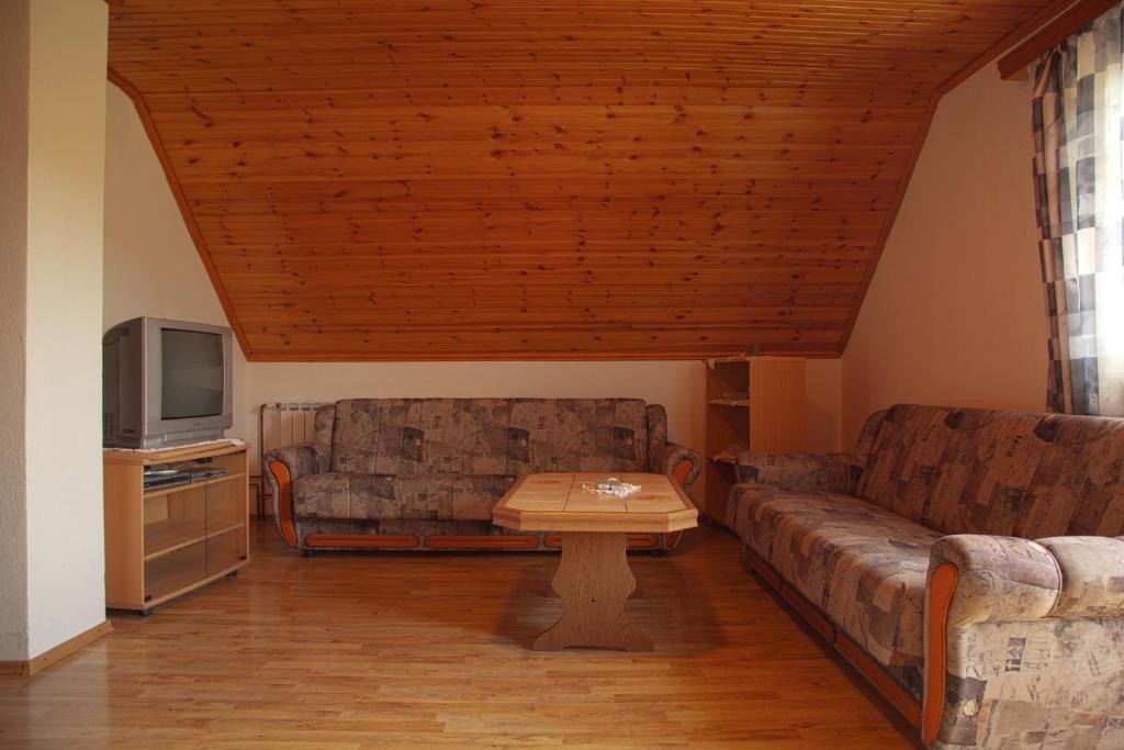 TV a/nebo společenská místnost v ubytování Guesthouse Zafran