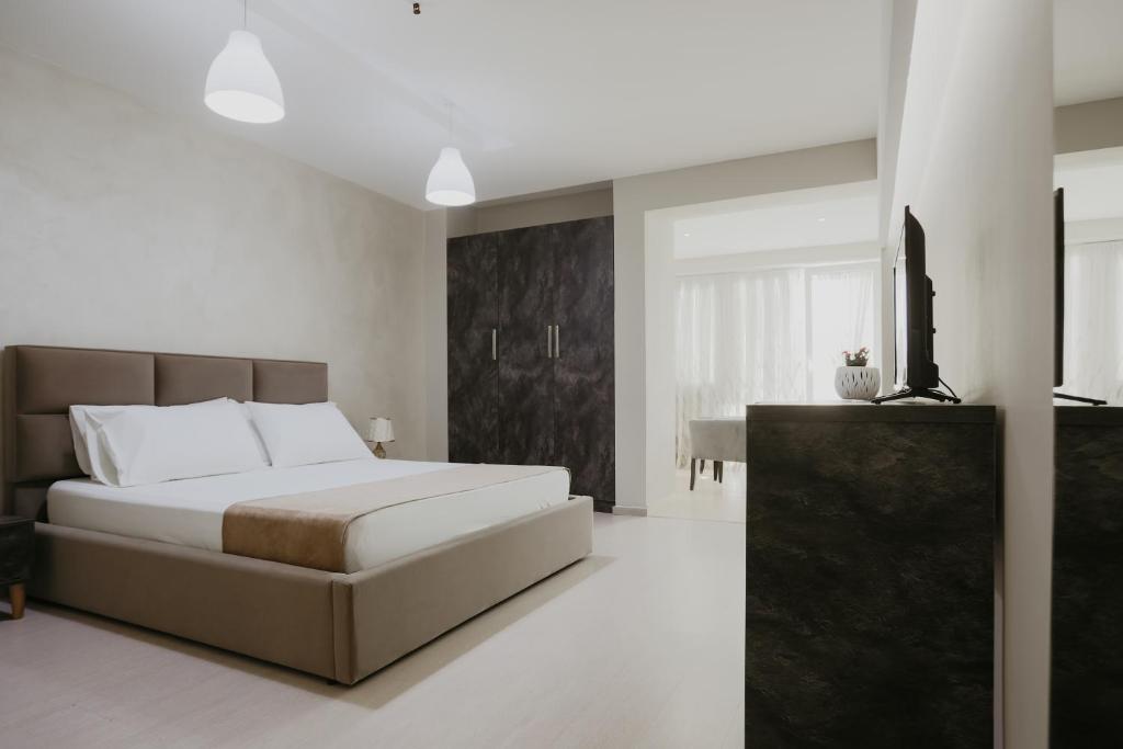 TV a/nebo společenská místnost v ubytování Hotel Miki