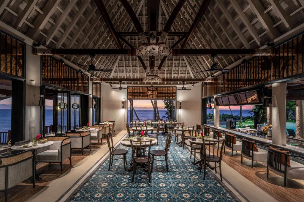 Restaurace v ubytování Shangri-La Yanuca Island, Fiji