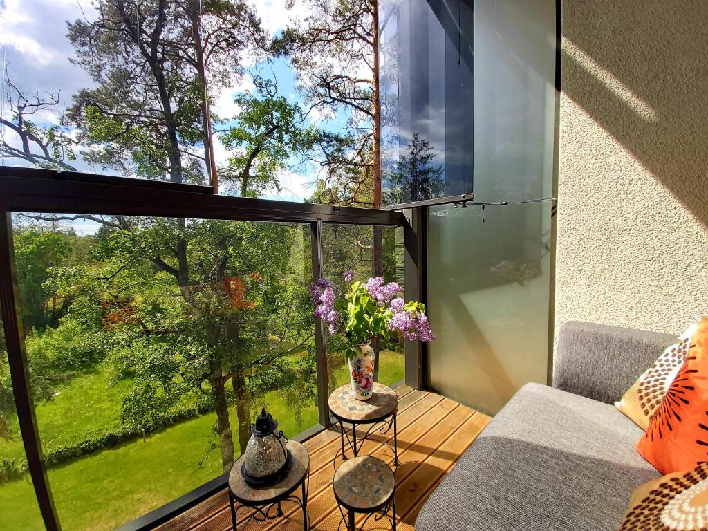 Balkón nebo terasa v ubytování Sunny Beach Apartment