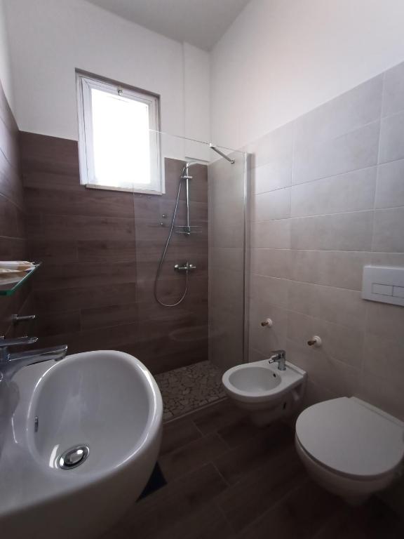 Koupelna v ubytování Hotel Rossella