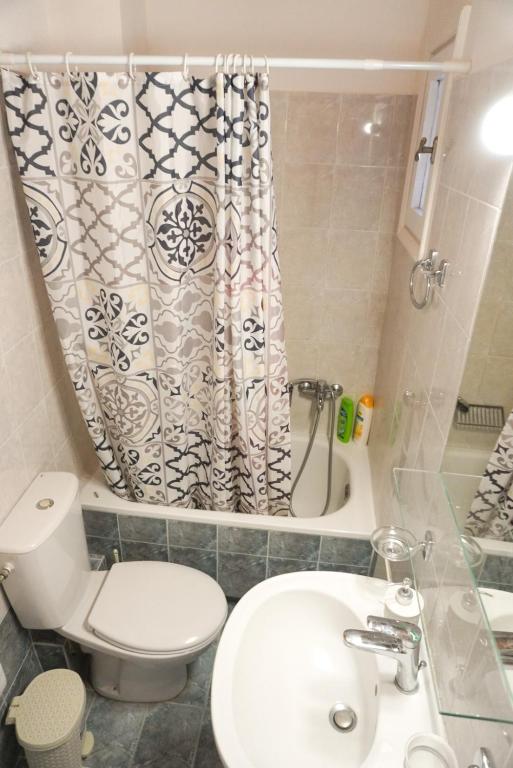 A bathroom at Agapi Holiday Home
