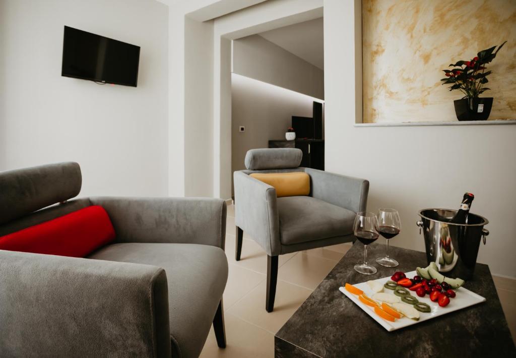 Posezení v ubytování Hotel Miki