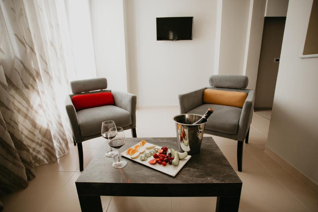 Posezení v ubytování Hotel Miki