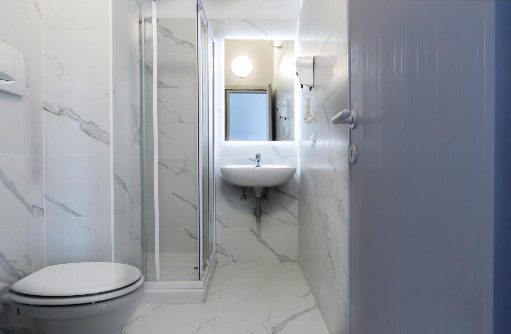 Koupelna v ubytování Hotel Ninfea Cattolica