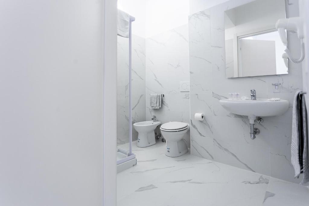 Koupelna v ubytování Hotel Ninfea Cattolica