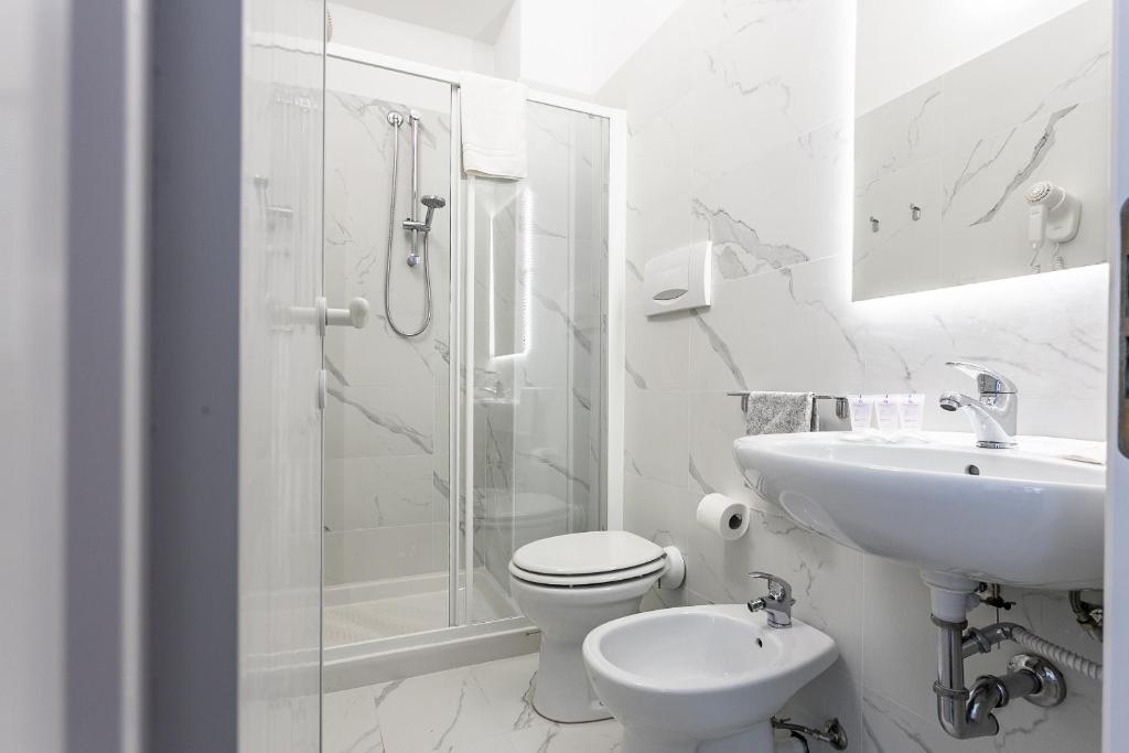 Koupelna v ubytování Hotel Ninfea Cattolica