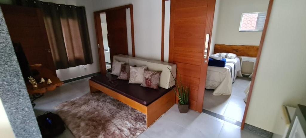  Flat com lareira ecológica e café da manhã em Pedra Azul