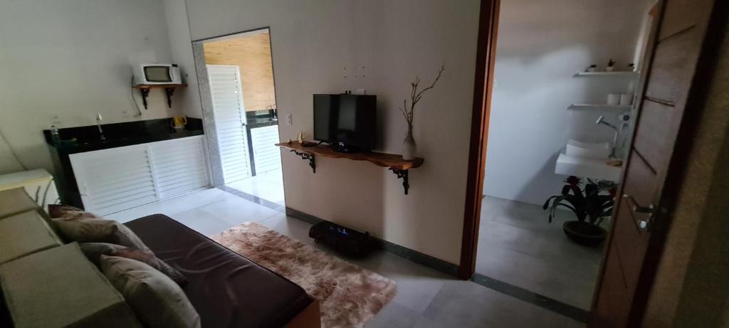  Flat com lareira ecológica e café da manhã em Pedra Azul