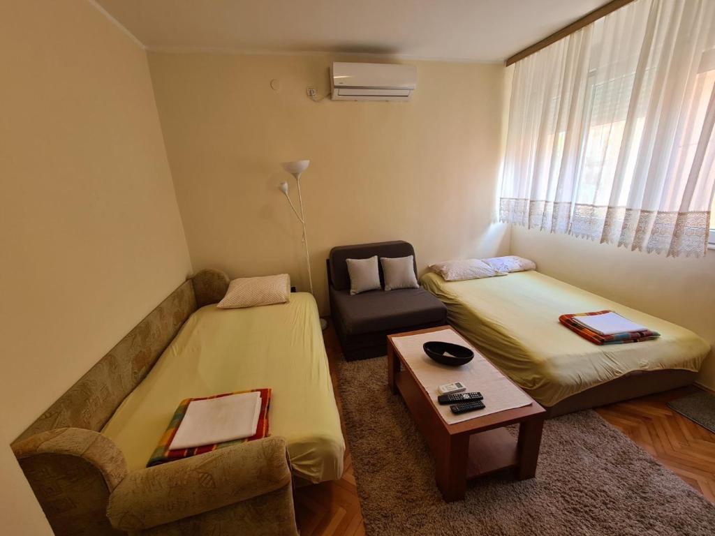 Katil atau katil-katil dalam bilik di City Centar Apartment