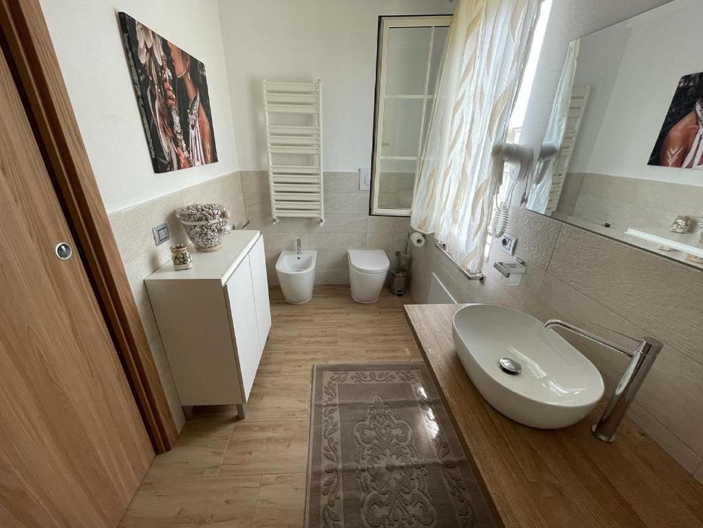 Koupelna v ubytování Beppo's B&B