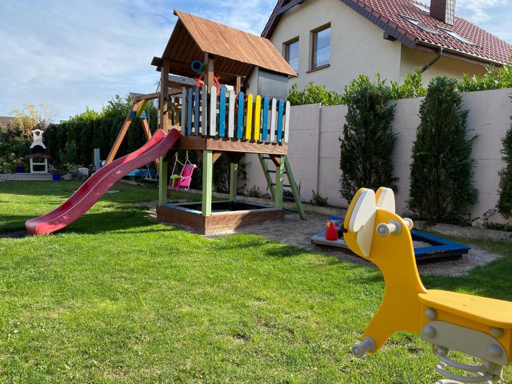 Herní místnost nebo prostor pro děti v ubytování Ranczo
