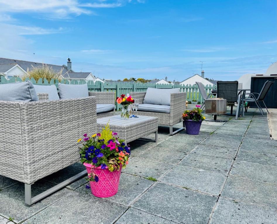 Balkón nebo terasa v ubytování Rosslare Wexford