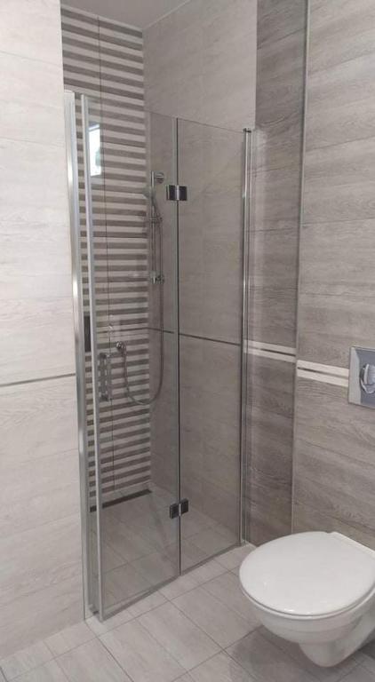 Koupelna v ubytování Barka Apartman