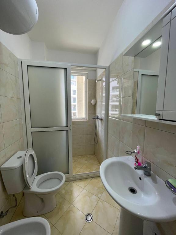 Koupelna v ubytování Nimfeum Apartments