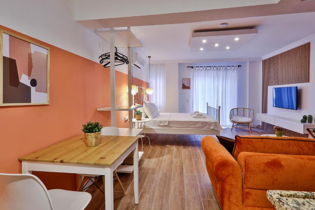 Posezení v ubytování Yaz Apart Hotel