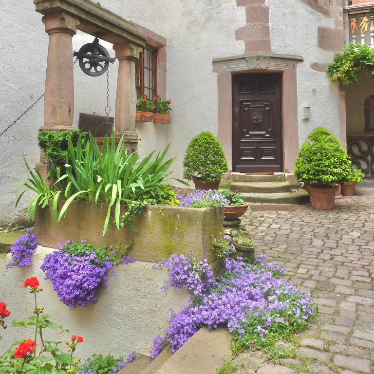 Zahrada ubytování ADRIHOF à Riquewihr, Cour de l'Abbaye d'Autrey