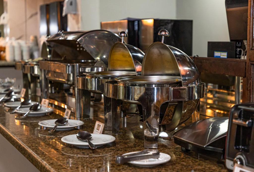 A cozinha ou cozinha compacta de Littoral Hotel