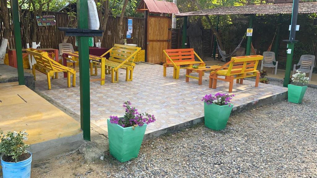 Zahrada ubytování Palomino Hostel