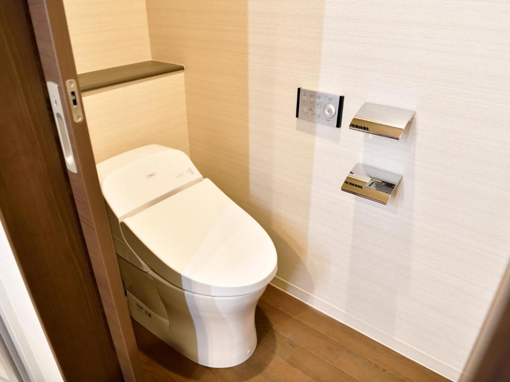 Koupelna v ubytování Wakoshi Tobu Hotel