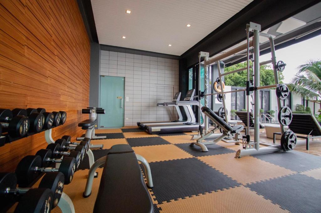 Fitness centrum a/nebo fitness zařízení v ubytování @T Boutique Hotel