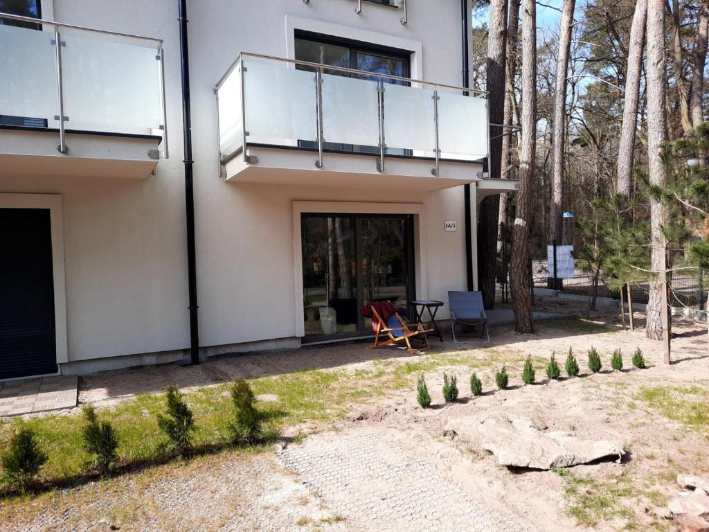 Budynek, w którym mieści się apartament