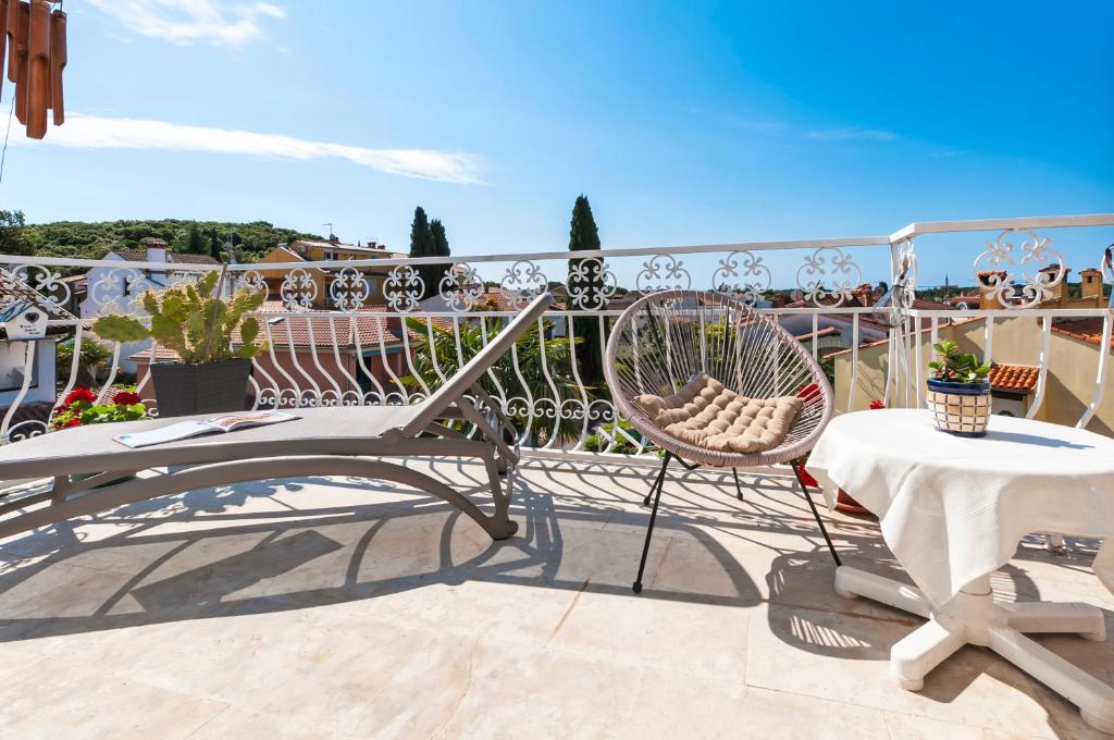 Balkón nebo terasa v ubytování Guesthouse Ava