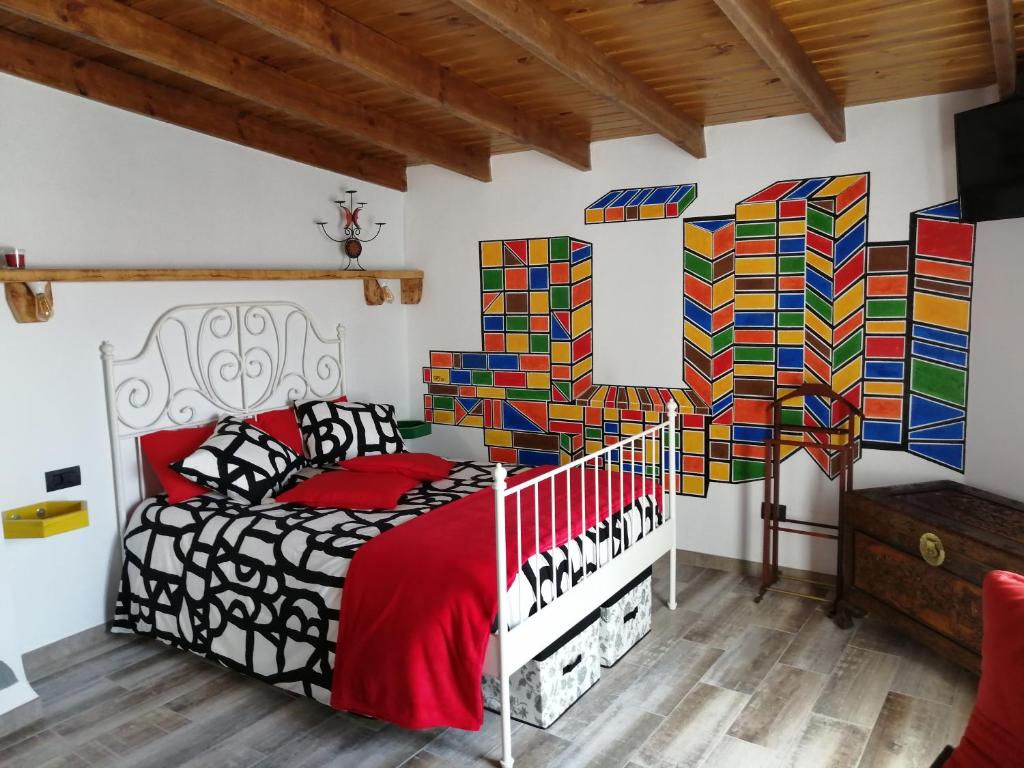 Postel nebo postele na pokoji v ubytování Vivienda Vacacional Las Nubes
