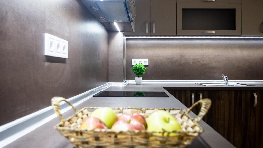 Kuchyň nebo kuchyňský kout v ubytování Stenso Rooms