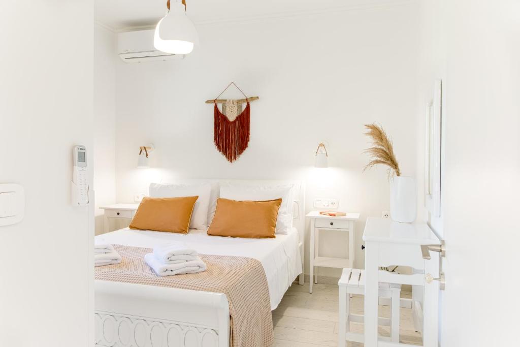 Postel nebo postele na pokoji v ubytování Casa Micallef Corfu