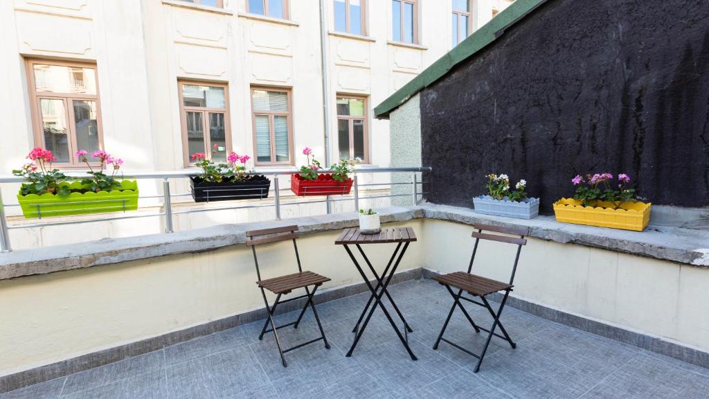 Balkón nebo terasa v ubytování Maravilloso Hotel Pera