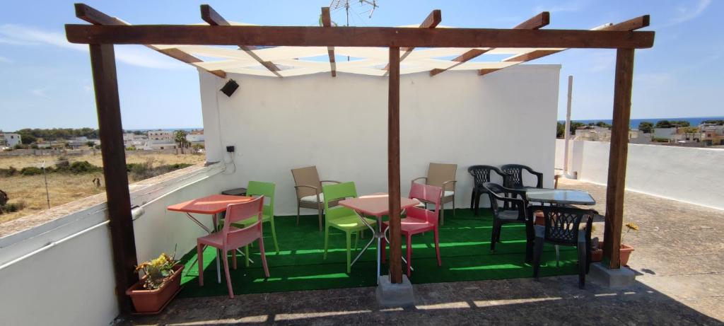 Balkón nebo terasa v ubytování Onda blu