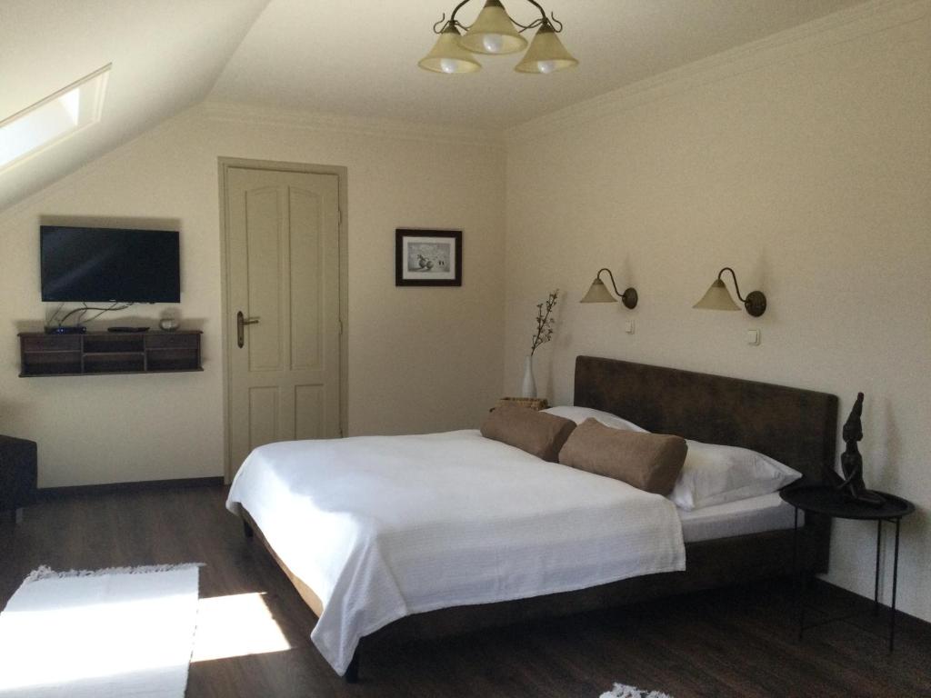 Voodi või voodid majutusasutuse Jókai Apartment toas