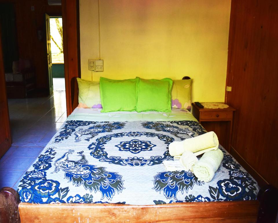 Letto o letti in una camera di Cabañas Oberá