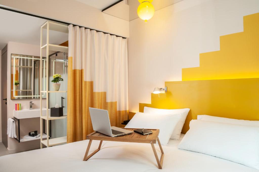 Posteľ alebo postele v izbe v ubytovaní ibis Styles Zurich City Center