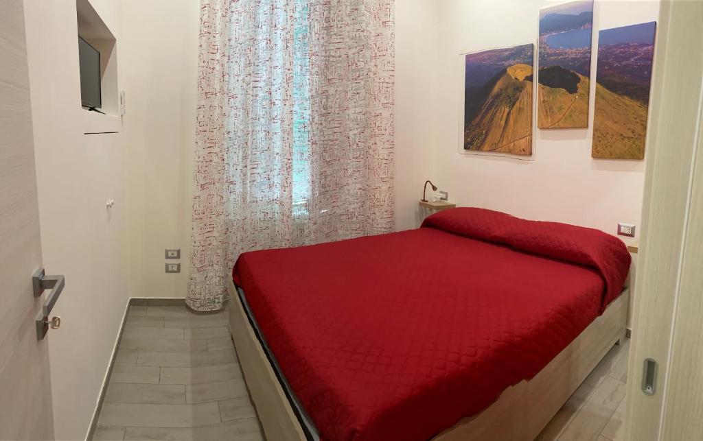 Postel nebo postele na pokoji v ubytování Herculaneum home
