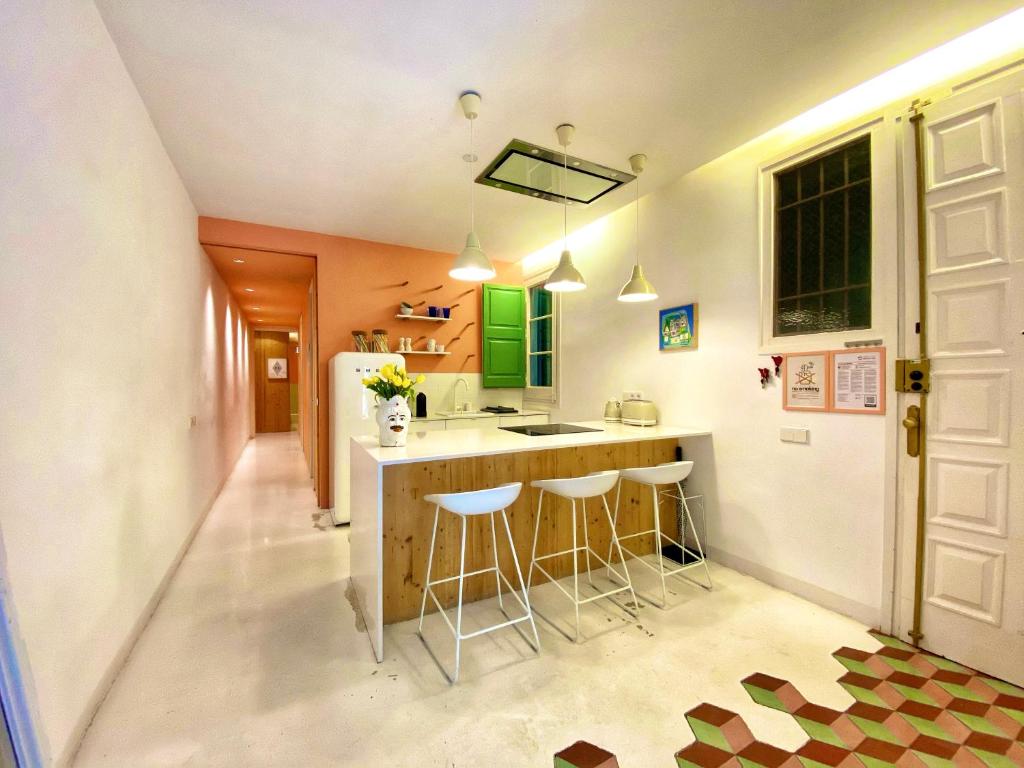 Kuchyňa alebo kuchynka v ubytovaní Tyche apartment