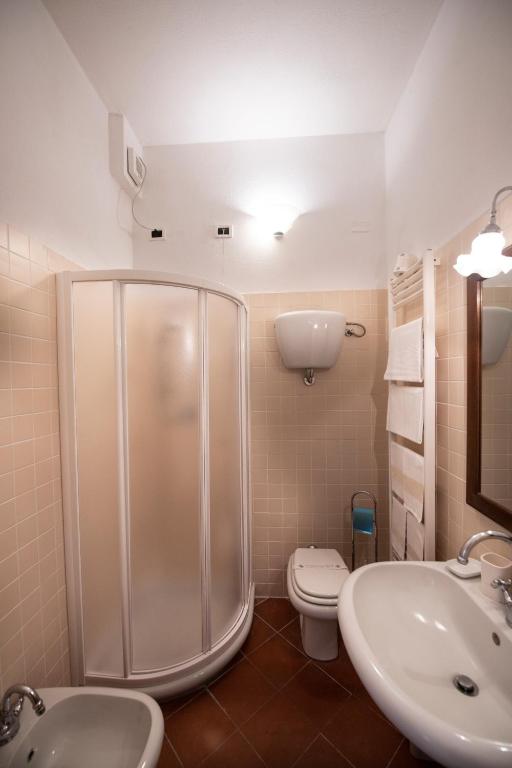 Koupelna v ubytování Hotel Vecchia Oliviera