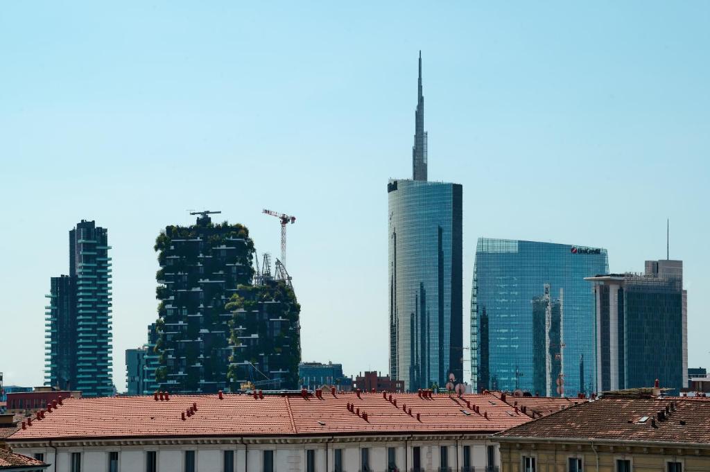 Výhľad na mesto Miláno alebo výhľad na mesto priamo z apartmánu