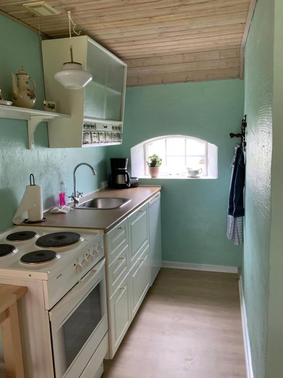 Kuchyň nebo kuchyňský kout v ubytování Brogaard Apartments