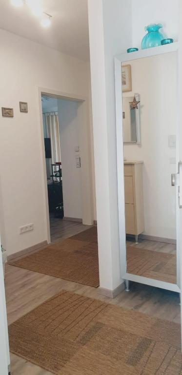 Kuchyň nebo kuchyňský kout v ubytování Ferienwohnung Ostseepalast