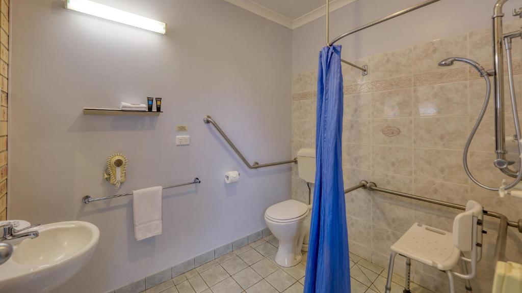 Koupelna v ubytování Mulga Country Motor Inn