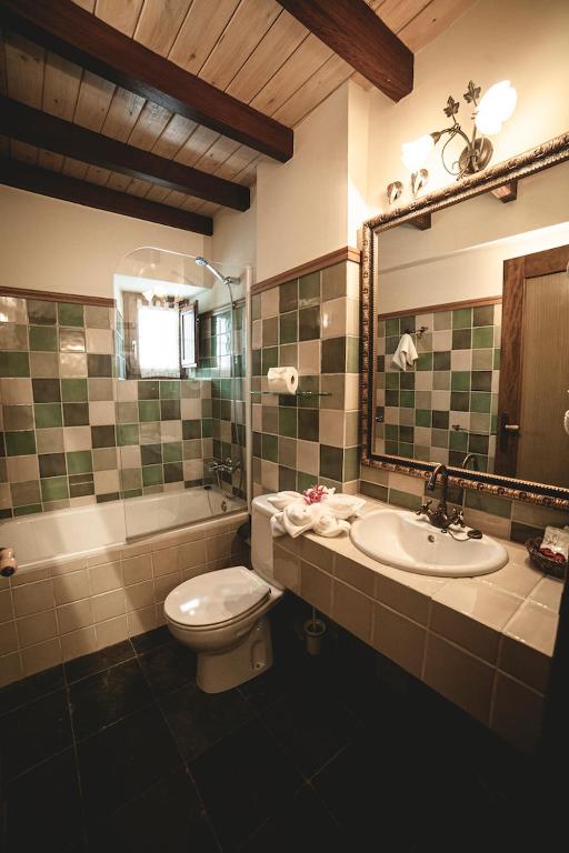 Koupelna v ubytování Posada Cicero