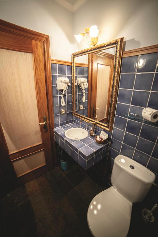 Koupelna v ubytování Posada Cicero