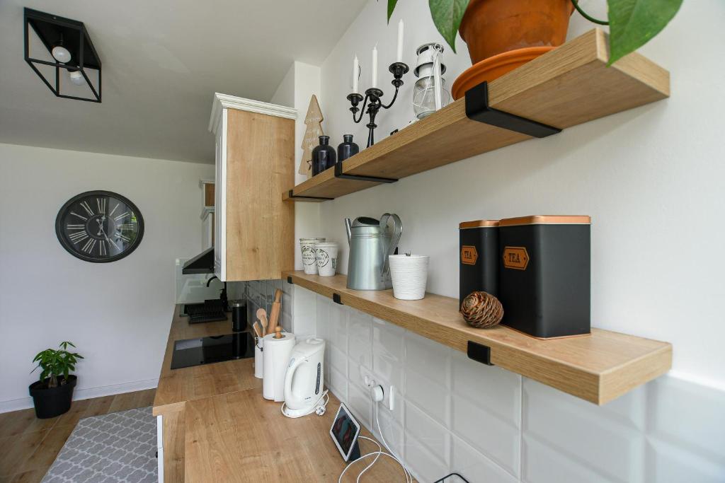 Kuchyň nebo kuchyňský kout v ubytování Apartment Pavlovic