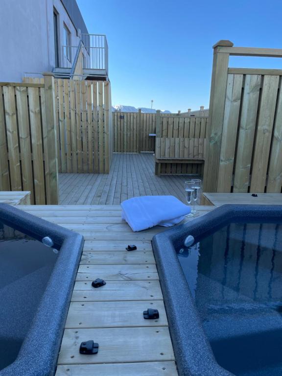 Balkón nebo terasa v ubytování North Apartments Suites