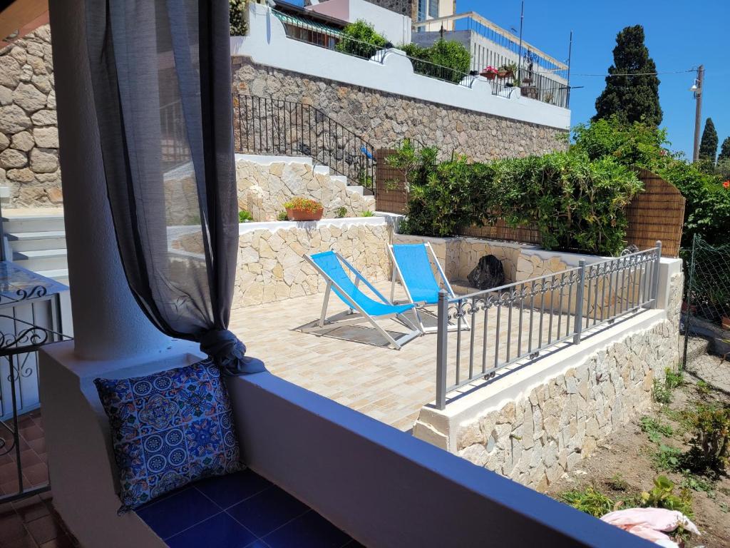 Balkon lub taras w obiekcie Casa Eolie relax