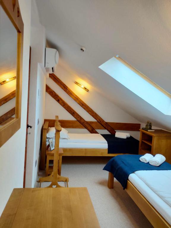 Postel nebo postele na pokoji v ubytování Casa Dávid Ferenc Ház