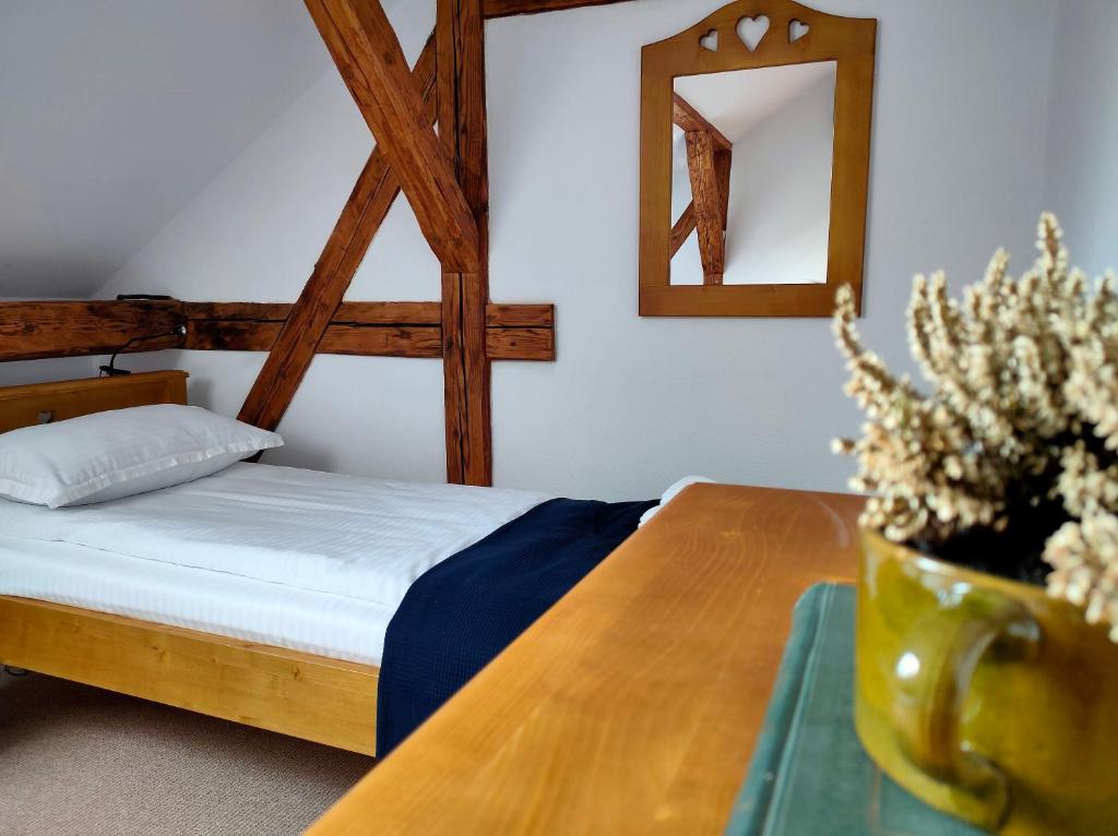 Postel nebo postele na pokoji v ubytování Casa Dávid Ferenc Ház