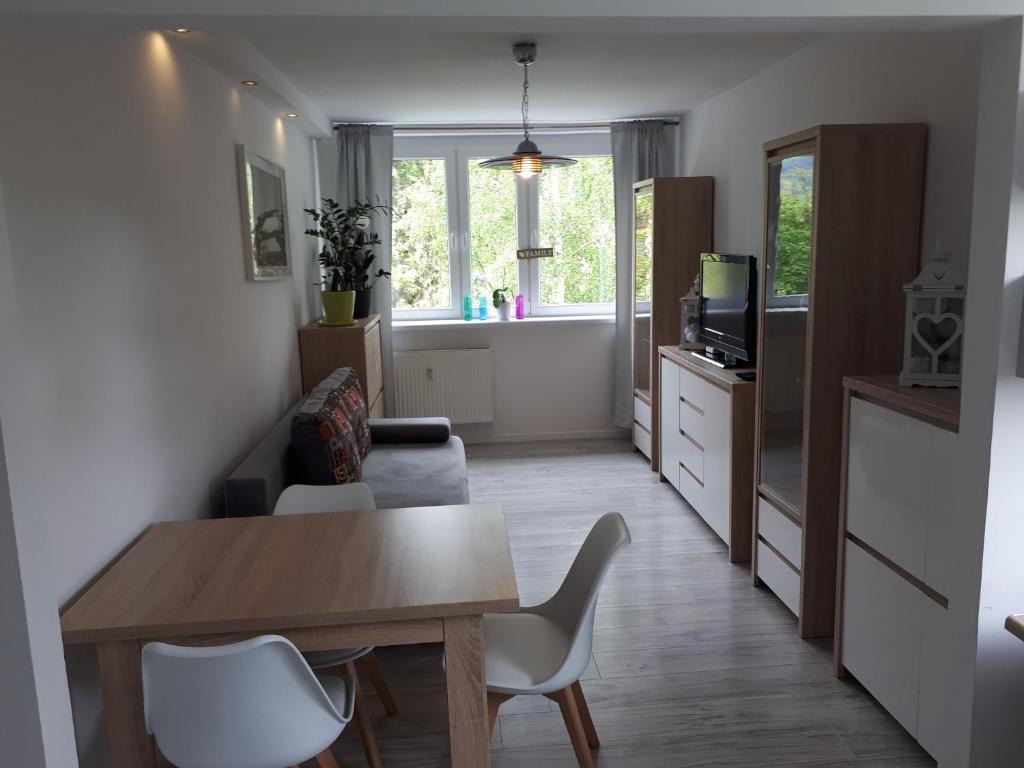 Kuchyňa alebo kuchynka v ubytovaní Apartament Aleksandra